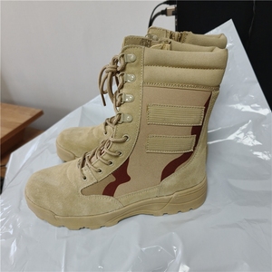 TSB09 Customized Summer Combat <b>Boots</b> 3 Color Desert Camouflage <b>Light</b> <b>Weight</b> Suede Square Toe Breathable Design - Product Image 4