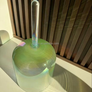 Bol chantant en cristal de quartz pur à 99,99 % avec poignée, thérapie <span class=keywords><strong>quantique</strong></span> d'alchimie, chakra vert, fréquence 432 Hz/440 Hz pour le son - Product Image 4