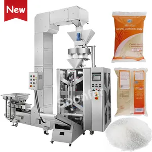 Mesin kemasan gula garam granule makanan vertikal kecepatan tinggi mesin pengemasan gula otomatis penuh