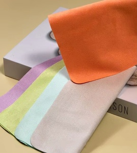 Chiffonnette en microfibre aspect suède pour <span class=keywords><strong>lunettes</strong></span>, impression personnalisée du <span class=keywords><strong>nom</strong></span> de la boutique, design style île, pour le nettoyage des écrans de téléphone et des <span class=keywords><strong>lunettes</strong></span> de vue, fabriqué en Chine - Product Image 2