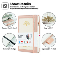 Pierre Papier Papeterie Petit Personnel Promotionnel Blanc Pas Cher A6 Impression Personnalisée B5 Cahier en Cuir PU pour les Étudiants