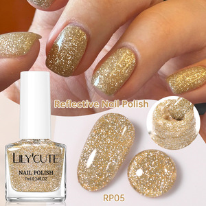 Esmalte de uñas con purpurina láser efecto diamante triturado súper brillante, de secado rápido, sin necesidad de curado, para decoración de uñas en fiestas. - Product Image 6