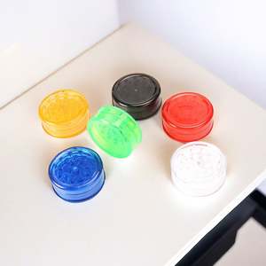 Broyeur à herbes manuel moderne, petit et portable, 60 mm, 3 couches, en plastique, avec logo personnalisé pour le tabac et les épices, vente en gros à bas prix - Product Image 5