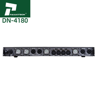 Paulkitson DN4180 Amplificateur de Puissance Professionnel Classe D 4x1800W pour Scène Audio 4 Ohms en Métal pour Haut-Parleurs et Équipement Sonore