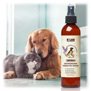 Pet Deodorizer Label Pribadi Penghilang Bau Penghilang Parfum Pet Deodoran Semprot Untuk Anjing Kucing Perawatan Hewan Peliharaan Bau Eliminator Semprot