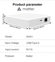 Matter Bridge compatible con Apple Homekit Smart Home Hub para dispositivos de protocolo Matter integrados con Thread Wifi Router Gateway