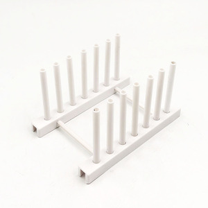 Draining Rack Plastic Dish Rack L Size Quick Dry Square Shape Household Storage Rack - Product Image 3