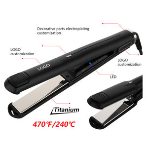 <span class=keywords><strong>Plancha</strong></span> de pelo plana iónica de titanio <span class=keywords><strong>Eap</strong></span>, <span class=keywords><strong>plancha</strong></span> plana de espejo térmico con revestimiento de cerámica para RV, Hotel, uso al aire libre en francés - Product Image 2