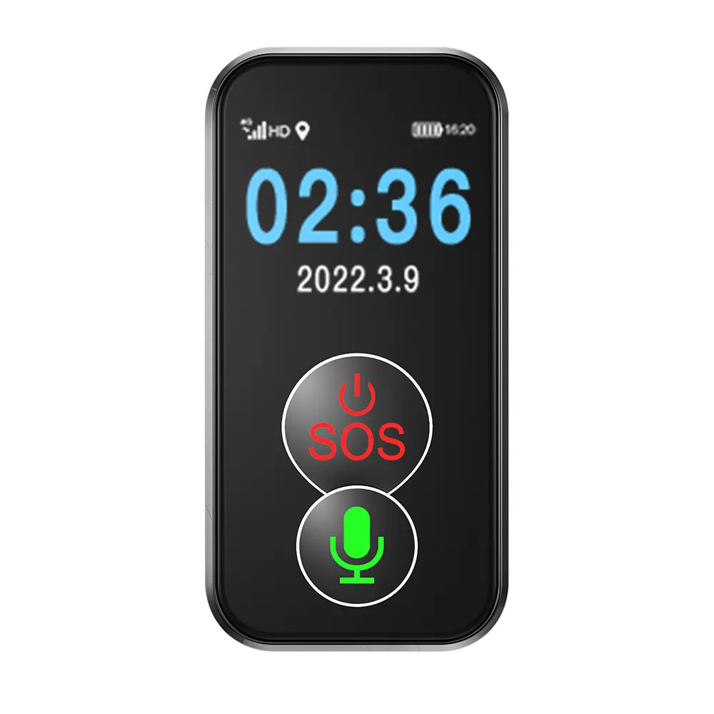 2023 nouveau design mini 4G SOS bouton alerte de chute de sécurité GPS tracker collier de pédant porte-clés pour personnes âgées