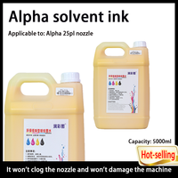 RUN CAI TU Alpha 508GS 10PL Encre numérique à solvant grand format, faible odeur, écologique, pour impression extérieure sur bouteilles de 5000 ml