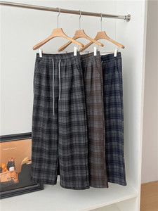 กางเกงวอร์มลำลองสำหรับผู้ชายพิมพ์ลายกราฟฟิตี้ผ้าฝ้ายเทอร์รี่พิมพ์ลาย - Product Image 1