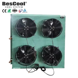 Bescool New Air-Cooled Green Shell Condenser for Cold Room Use in Manufacturing Plants Application for Heater Parts
