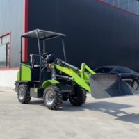 TIANTONG 500kg Elektrischer Allradlader Mini Knickgelenkter Hoflader mit Lithium-Batterie Bestes Angebot