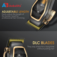 ANBOLIFE - Juego de Recortadora de Pelo con Motor Magnético con Microchip, Motor de Levitación Magnética, Revestimiento DLC para Hombre, 9000 RPM