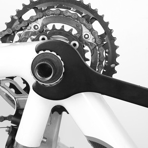 Yueli Bicycle Bottom Bracket Wrench Steel Black Integrated Center Spindle <b>Tool</b> For Bike Repair - Product Image 2