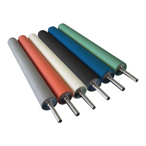 Tùy chỉnh Neoprene Con lăn BUTYL cao su tráng Polyurethane Bánh xe PU con lăn cao su tự nhiên bánh xe con lăn thép - Product Image 2