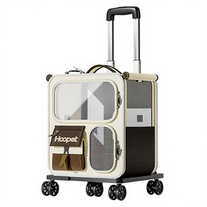 Sac à dos portable OEM personnalisé en tissu Oxford <span class=keywords><strong>pour</strong></span> animaux <span class=keywords><strong>de</strong></span> compagnie (chats et chiens) avec valise à roulettes et grande capacité - Product Image 1