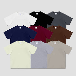T-shirt en coton lourd 300G, coupe oversize à épaules tombantes, impression de logo personnalisée en sérigraphie - Product Image 2