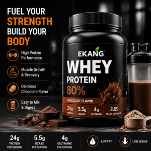 Proteína de Suero de Leche con Sabor a Chocolate, Fabricada en EE. UU., OEM/ODM, Suplemento Dietético, Alto en Proteínas, Fácil de Mezclar, para Adultos - Product Image 2