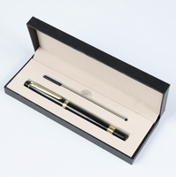 Plusieurs options disponibles, stylos de luxe pour hommes, cadeaux d'affaires, ensemble de stylos à bille en métal avec logo personnalisé et boîte