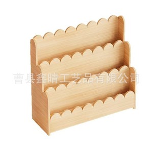 Estantería infantil de madera maciza de 3 niveles, rectangular, multiusos, para organizar la habitación de los niños - Product Image 4