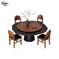 Table à manger rotative et extensible Jinruisheng Daflei en bois massif, style mi-siècle, frêne blanc, mobilier de maison pour petits espaces