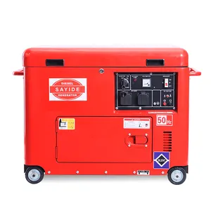 Generator diesel berpendingin udara 12v 6w Generator Diesel tanpa suara fase tunggal 50 Hz Generator Diesel terbuka pengelasan kualitas tinggi