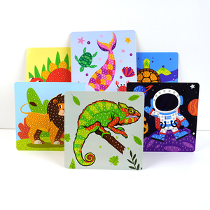 Kit <span class=keywords><strong>di</strong></span> Adesivi Mosaico EVA Personalizzati Fai-da-Te Senza Disordine Arte con Adesivi a Puntini Giocattoli Creativi Tridimensionali per Bambini - Product Image 4