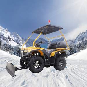15Hp4輪多機能電動スタートスノーモービルストリートの除雪車ブラシ除雪機 - Product Image 1