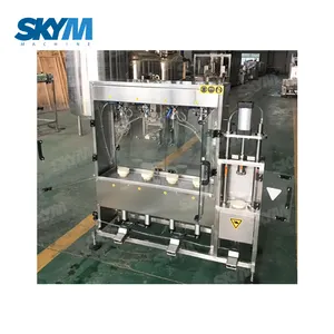 Small automatic glass bottle Brandy Rum beverage making bottling equipment / spirits liquor wine filling machine price