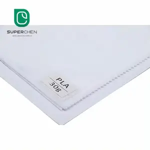 Tela no tejida biodegradable Pla spunbond única de calidad garantizada con logotipo personalizado