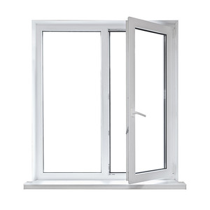 UPVC hồ sơ khung nhựa <span class=keywords><strong>PVC</strong></span> trong cửa sổ với cửa sổ kính đôi với lưới chống muỗi - Product Image 1