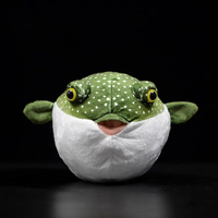 Peluche de pez globo de simulación personalizado de 12 cm, cojín de pez divertido para acuario, regalo de recuerdo, fabricación personalizada OEM ODM