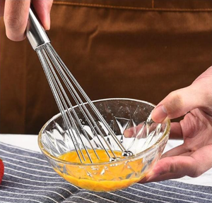Mini fouet à boules en acier inoxydable de 10 et 12 pouces, batteur à œufs manuel en métal écologique pour sauces, mélangeur de cuisine, performances optimales - Product Image 3