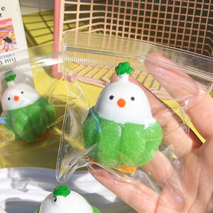 ของเล่นบีบรูปนกกระเทียมการ์ตูนคุณภาพสูง ทำด้วยมือ เหมาะสำหรับตกแต่งบ้านและสำนักงาน - Product Image 2