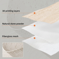 Matériau mural léger et imperméable en ciment modifié et fibres tissées pour hôtels, halls et espaces résidentiels au design moderne - Marque Premium