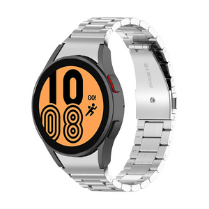 Correa de Reloj Inteligente para <span class=keywords><strong>Samsung</strong></span> Galaxy Watch 7 6, Correa de Metal de Acero Inoxidable, Diseño de Tres Cuentas, Ajuste Perfecto Sin Espacios - Product Image 3