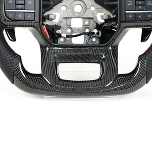 Accessoires d'intérieur en gros d'usine volant de sport en Fiber de carbone véritable pour <span class=keywords><strong>Ford</strong></span> <span class=keywords><strong>Raptor</strong></span> f150 Larriat <span class=keywords><strong>2021</strong></span> - Product Image 6