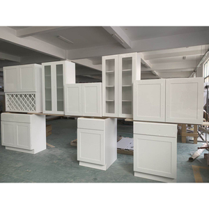 Giá Tốt Chất Lượng Tốt Sơn Trắng Rắn Gỗ Tủ Bếp Đặt Cho Căn Hộ Nơi Cư Trú - Product Image 5