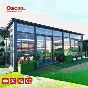 Verrière de jardin, balcon, cour arrière avec des caractéristiques de protection solaire et de ventilation, serre en verre élégante et innovante, type <span class=keywords><strong>solarium</strong></span> - Product Image 1