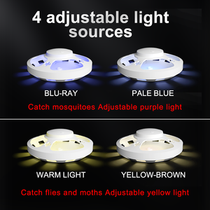 Antiparasitaire intelligent inoffensif USB électrique attirant les insectes livré avec 2 cartes adhésives piège à puces pour l'intérieur de votre maison - Product Image 4