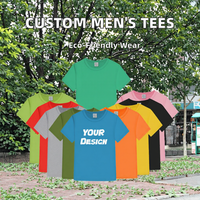 Sous-vêtements en maille pour hommes, coupe classique, avec logo personnalisé, vente en gros, en modal/coton, anti-transpiration, décontractés, à manches courtes, couleur unie, 200