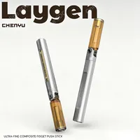 CHENYU EDC Laygen Fidget Spinner, Spinner de doigt en métal composite ultra-fin, Jouet anti-stress, Petit gadget