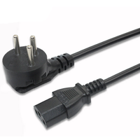 Cordon d'alimentation de type L italien 1,2 m IEC C13 10A 250V H05VVH2-F 3*0,75 mm PVC certifié CE VDE, cordon d'alimentation européen pour TV, PS3, PS4
