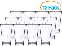 Verres à bière Verre à boire 16OZ Ensemble de verrerie supérieur robuste et durable Excellente utilisation pour les bars et restaurants
