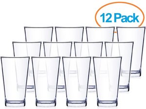 Verres à bière Verre à boire 16OZ Ensemble de verrerie supérieur robuste et durable Excellente utilisation pour les bars et restaurants - Product Image 4