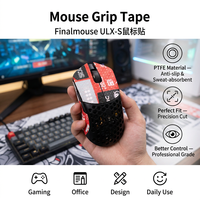 Souris de jeu Finalmouse Ulx S antidérapante, édition limitée, autocollant imprimé, légère, respirante, noire