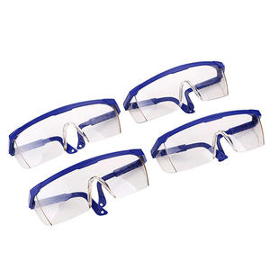 ワイドビジョン保護アイシールド看護師大人用クリア防霧安全メガネ調整可能な寺院付き安全ゴーグル - Product Image 2