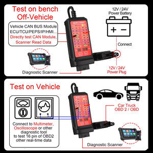 Boîtier de diagnostic OBD2 numérique pour voiture, testeur CAN 12V avec connecteur 16 broches et câbles de test, garantie 1 an - Product Image 5