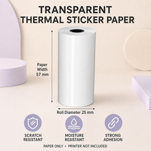 Rouleaux d'autocollants personnalisés en PET holographique pour mini-imprimante avec emballage à marque privée - Product Image 4